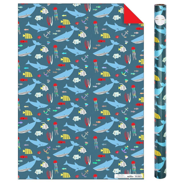 Under The Sea Gift Wrap Roll (set of 3 sheets)