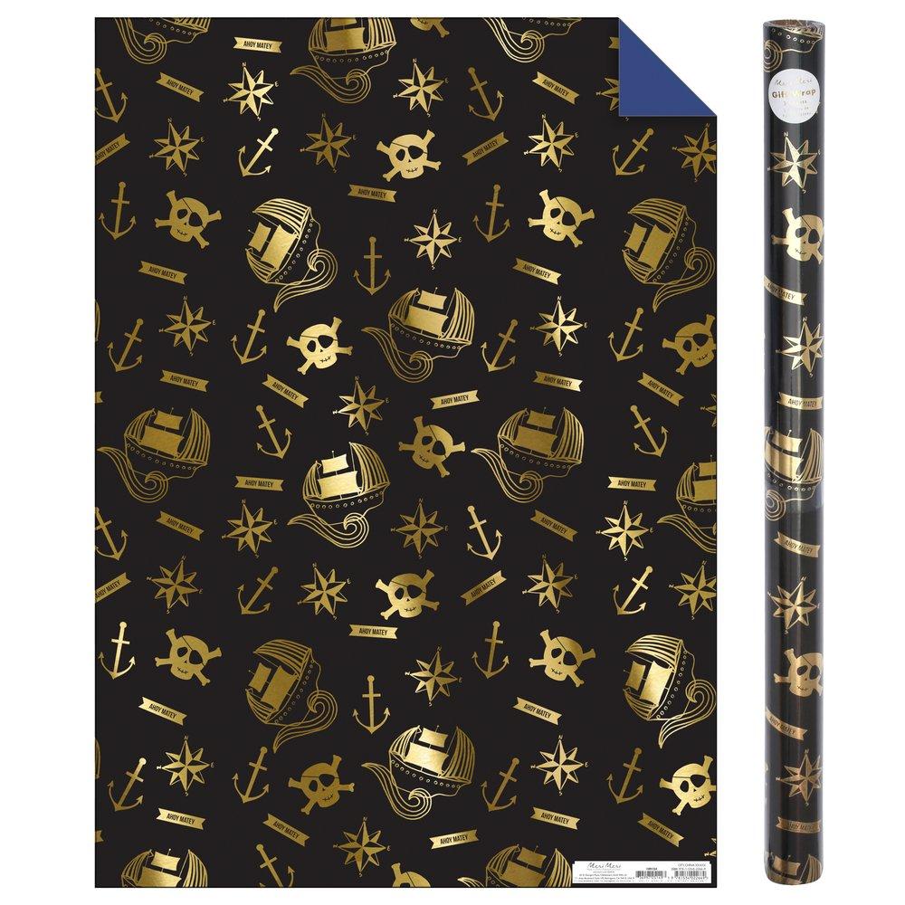 Pirate Gift Wrap Roll (set of 3 sheets)