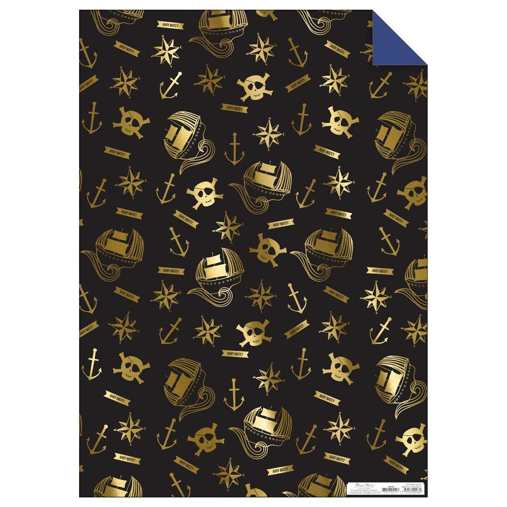 Pirate Gift Wrap Roll (set of 3 sheets)