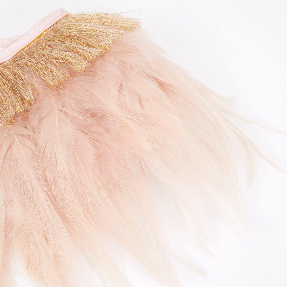 Peach Feather Capelet