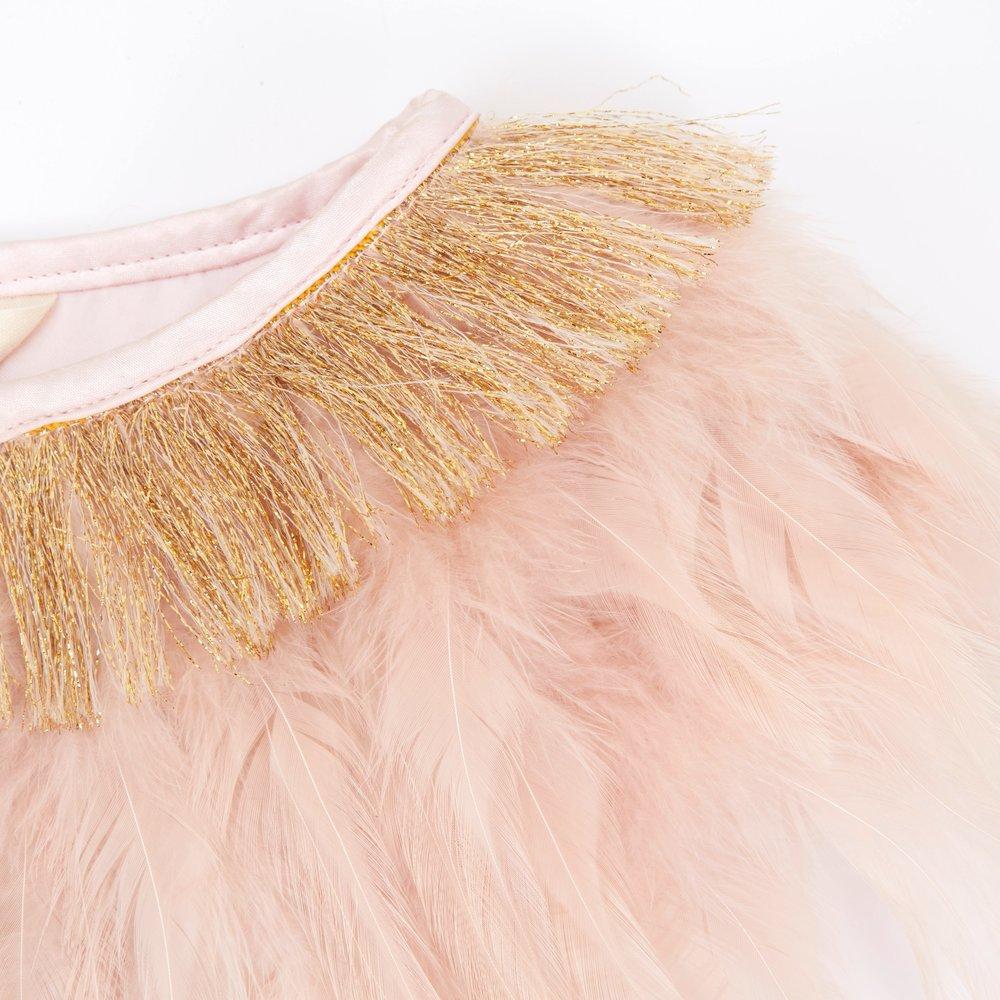 Peach Feather Capelet