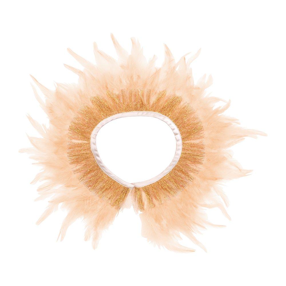 Peach Feather Capelet