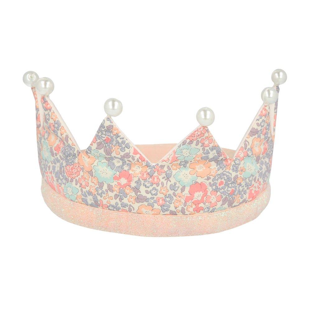 Floral & Pearl Party Crown