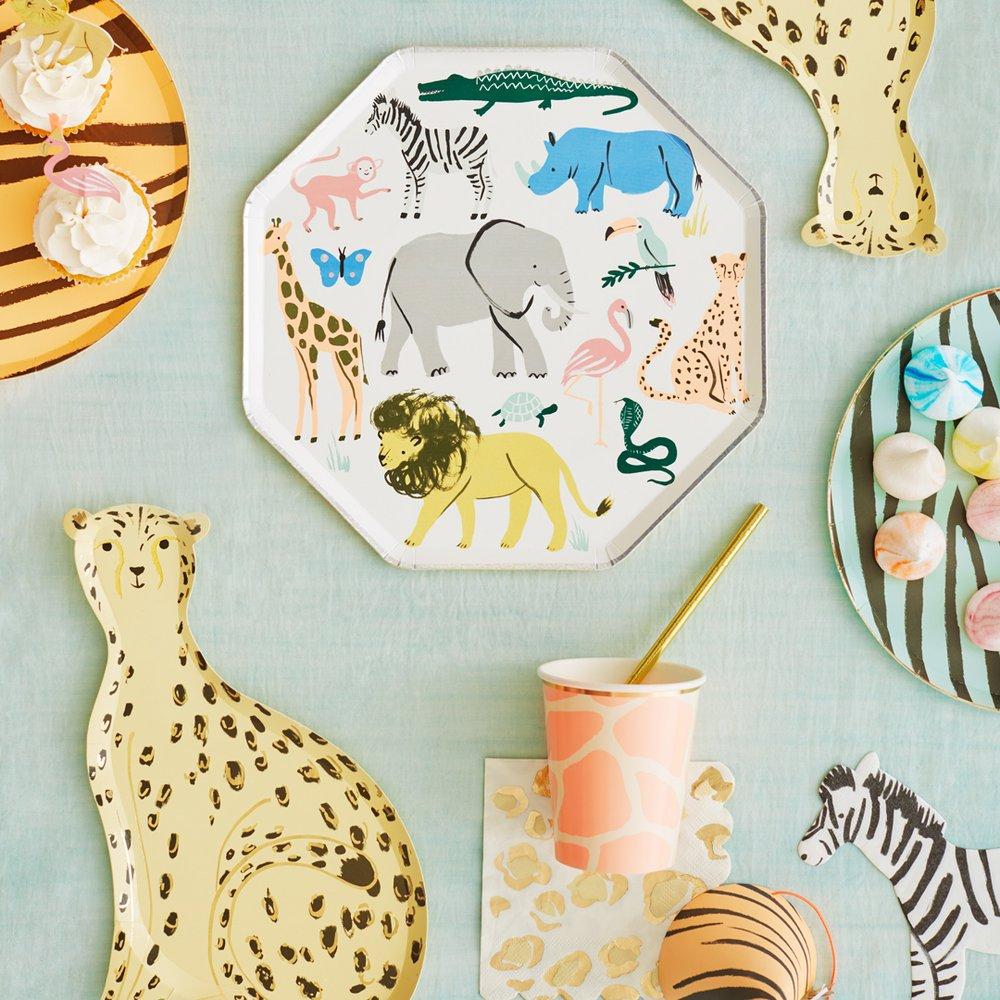 Safari Animals Dinner Plates (set of 8)