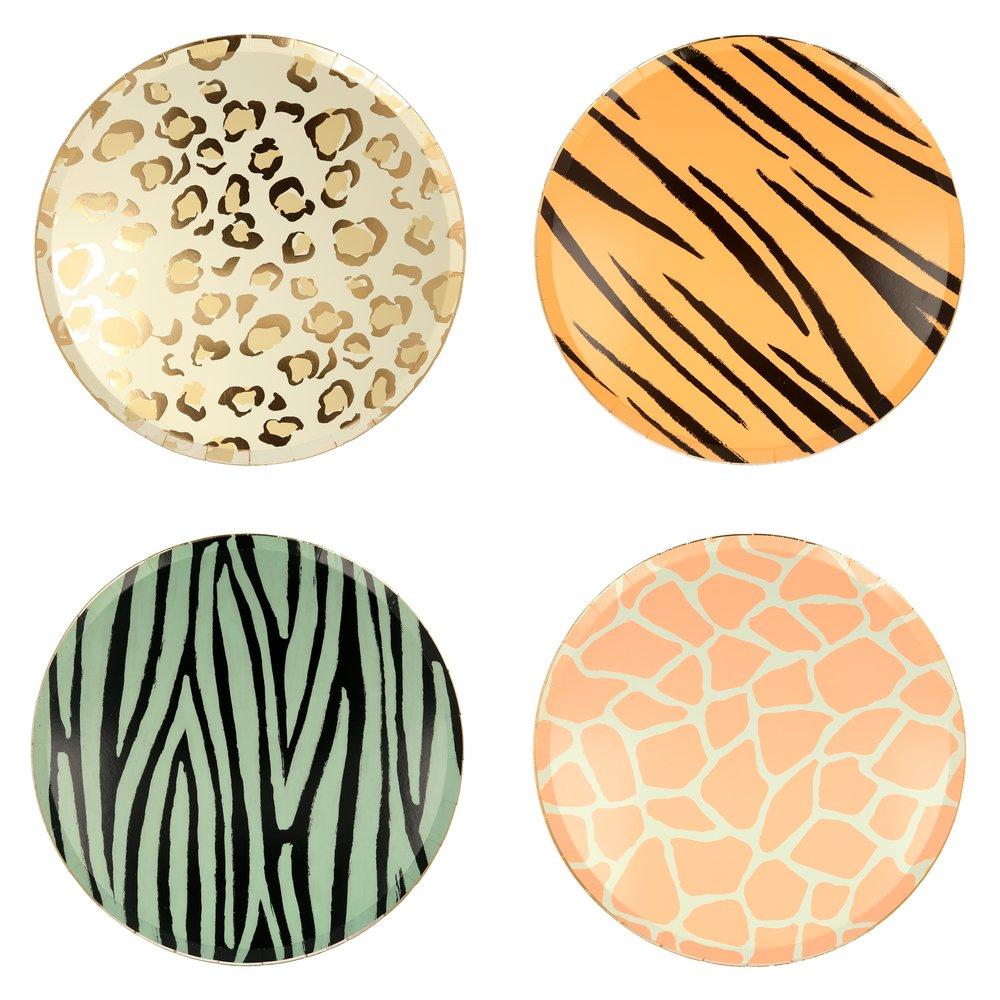 Safari Animal Print Dinner Plates  (set of 8)