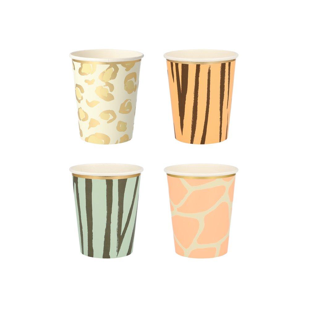 Safari Animal Print Party Cups  (set of 8)