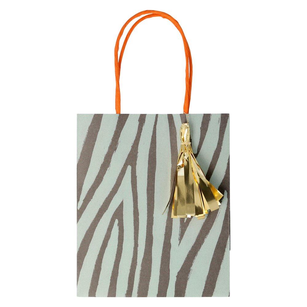 Safari Animal Print Party Bags  (set of 8)