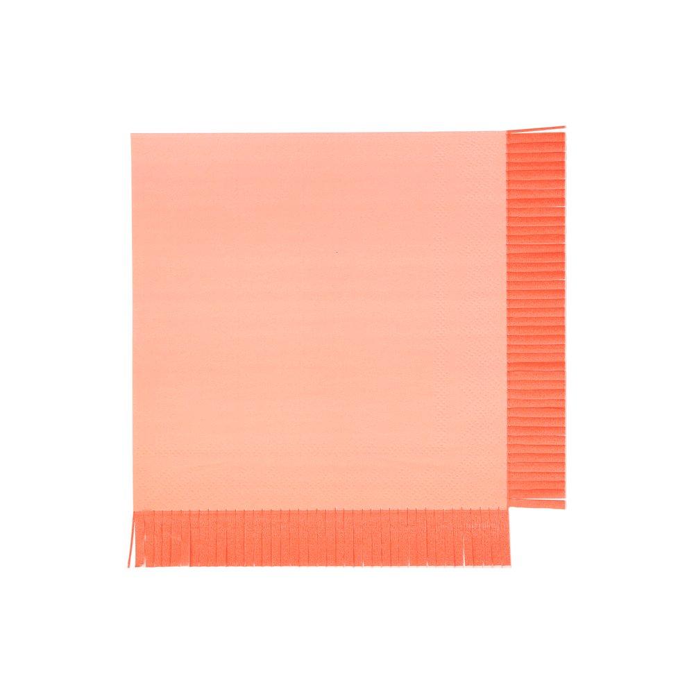 Neon Fringe Large Napkins (set of 20)