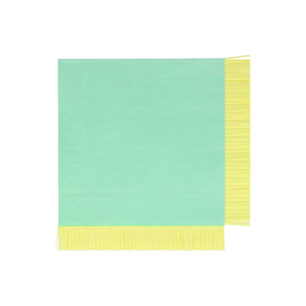 Neon Fringe Large Napkins (set of 20)