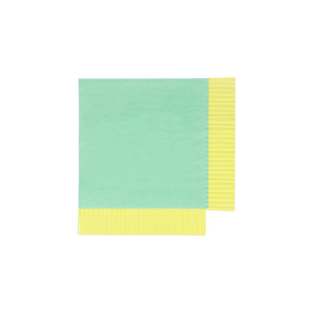 Neon Fringe Small Napkins (set of 20)