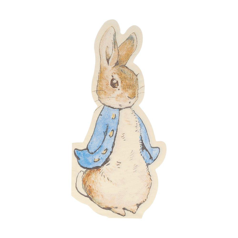 These delight napkins, featuring the cheeky Peter Rabbit, are crafted from top quality paper. 