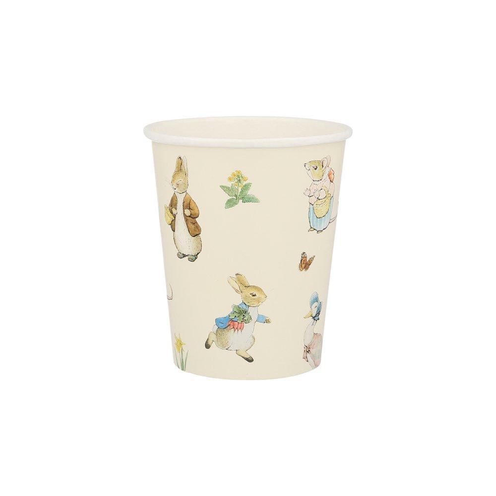 These delightful cups featuring Peter Rabbit characters are ideal for hot and cold drinks. 