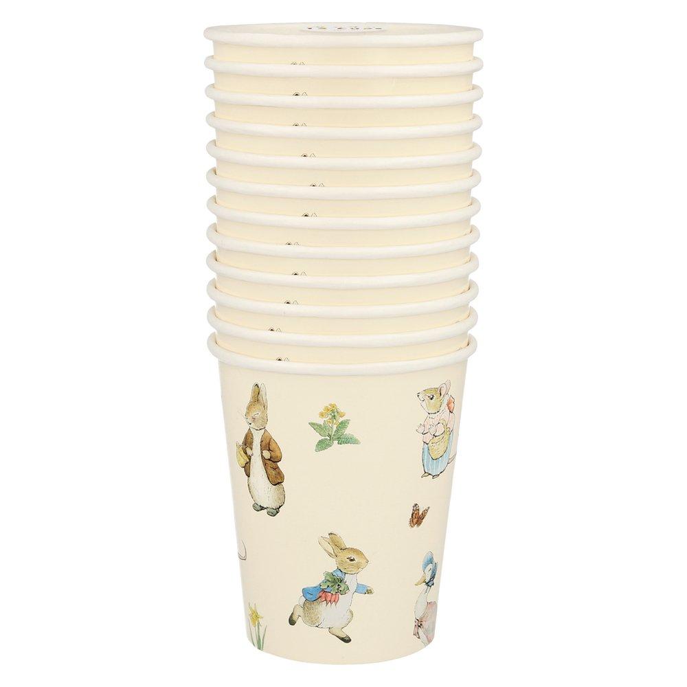 These delightful cups featuring Peter Rabbit characters are ideal for hot and cold drinks. 