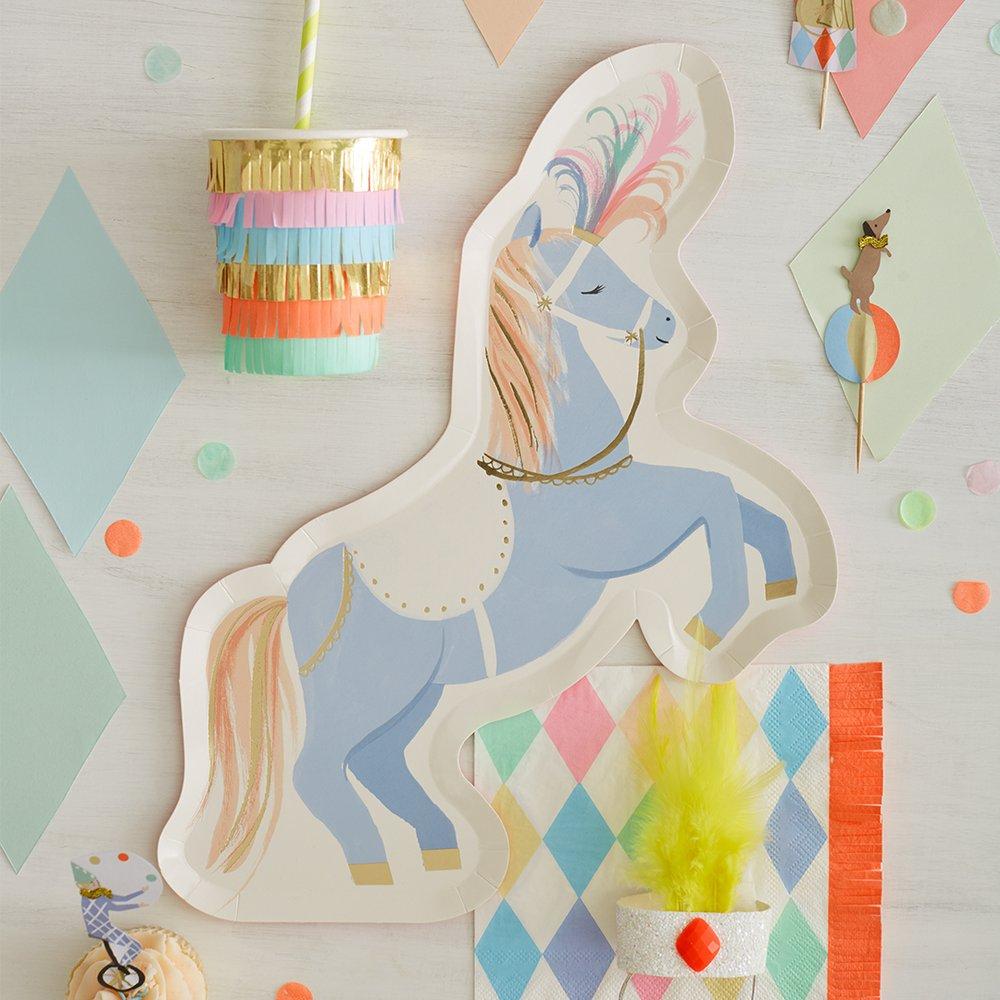 Circus Stallion Plates (set of 8)