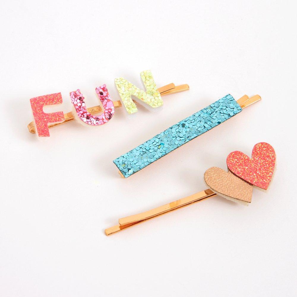 Fun Time Hair Slides (set of 6)