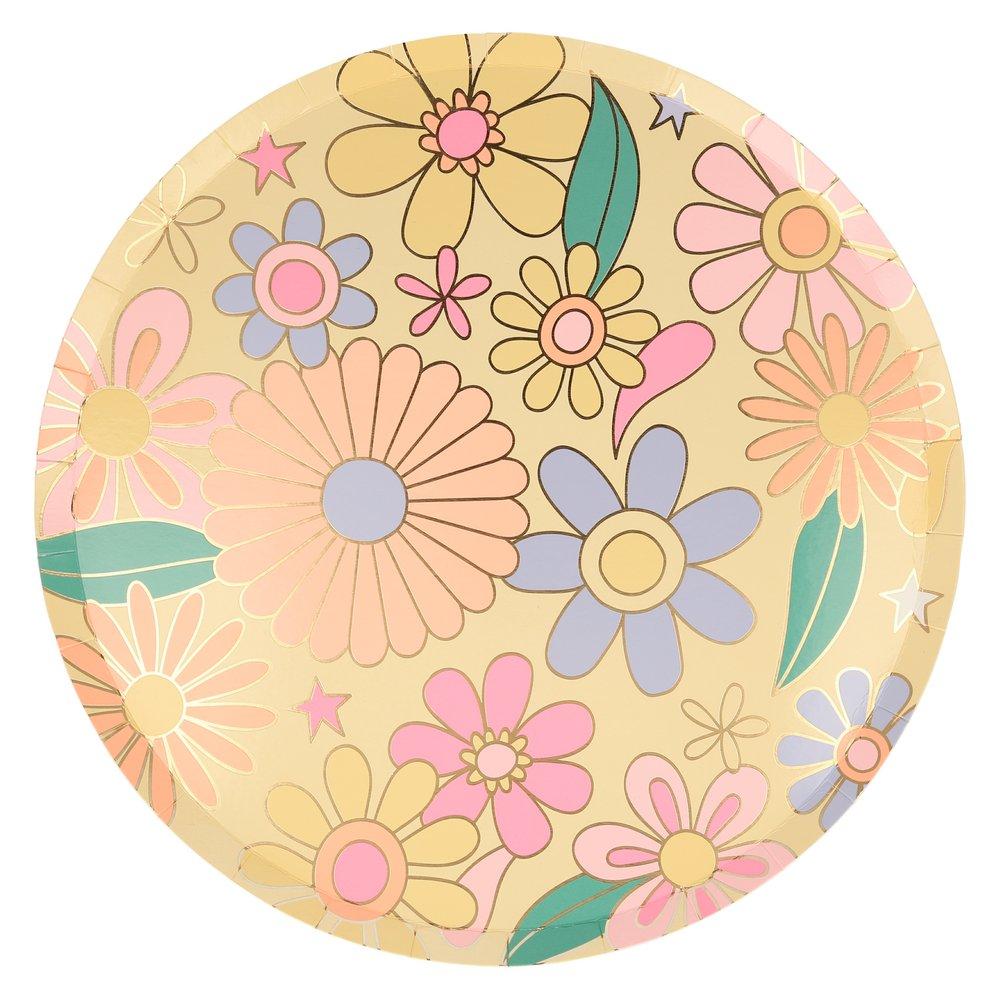 Psychedelic 60s Dinner Plates (set of 8)