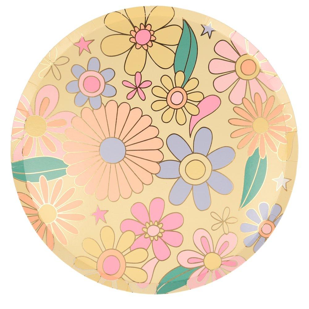 Psychedelic 60s Dinner Plates (set of 8)