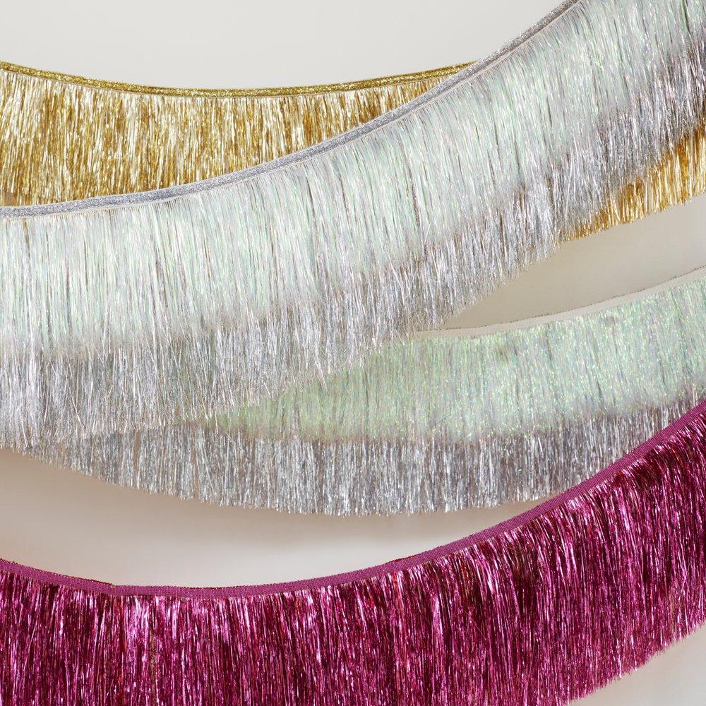 Pink Tinsel Fringe Garland