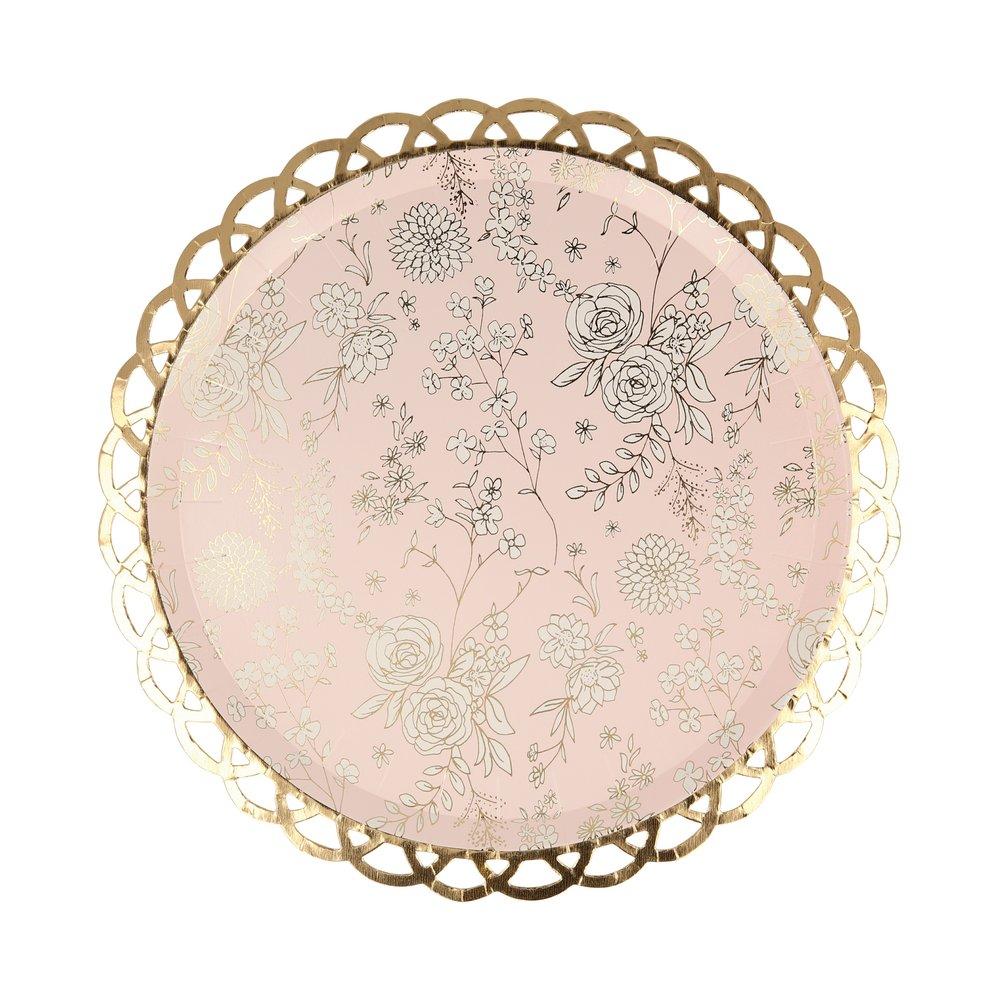 English Garden Lace Side Plates (set of 8)