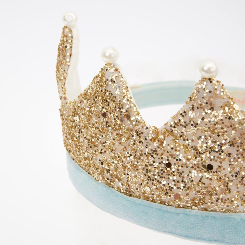 Gold & Pearl Party Crown