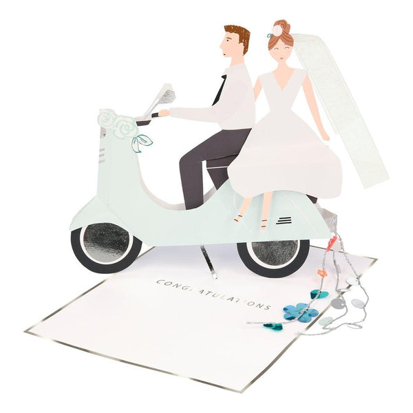 Scooter Couple Stand-Up Card