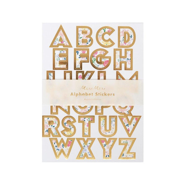 English Garden Alphabet Sticker Sheets (set of 10 sheets)