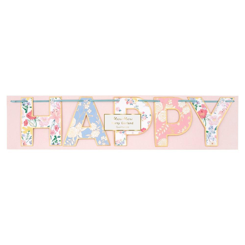 English Garden Birthday Garland