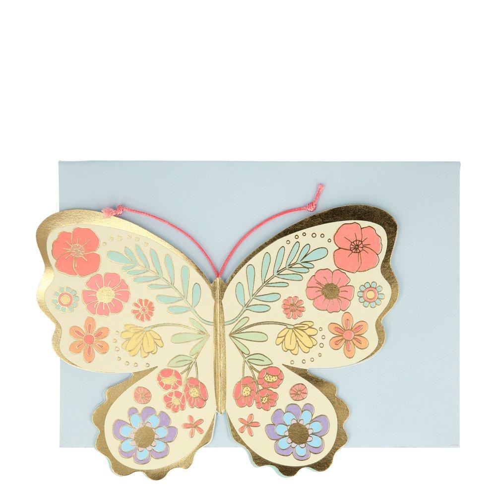 Floral Butterfly Stand-Up Card