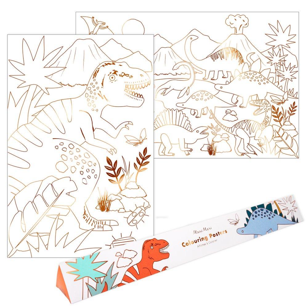 Dinosaur Kingdom Colouring Posters (set of 2)