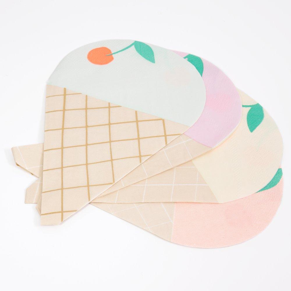 Ice Cream Napkins (set of 16)