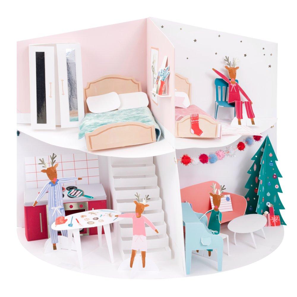 Festive House Paper Craft Advent Calendar