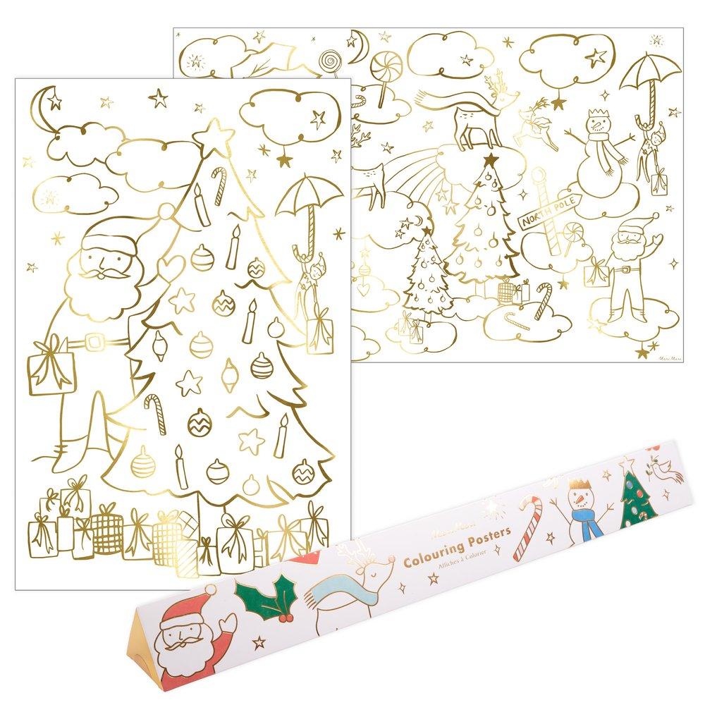 Christmas Colouring Posters (set of 2)