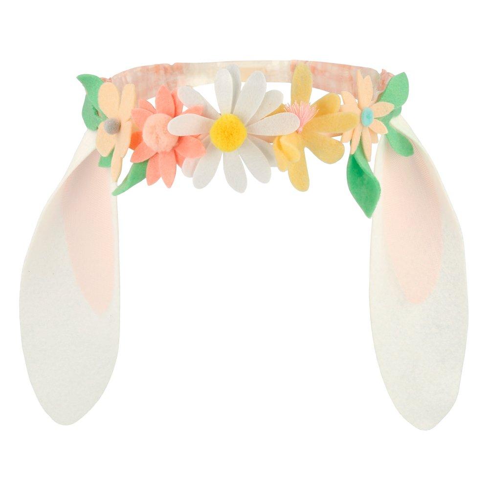 These floppy bunny ears are crafted from felt, and adorned with fabulous flowers. 