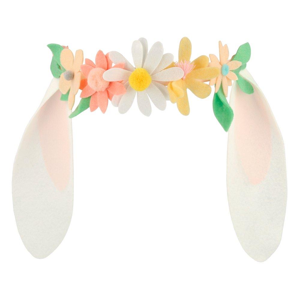 These floppy bunny ears are crafted from felt, and adorned with fabulous flowers. 