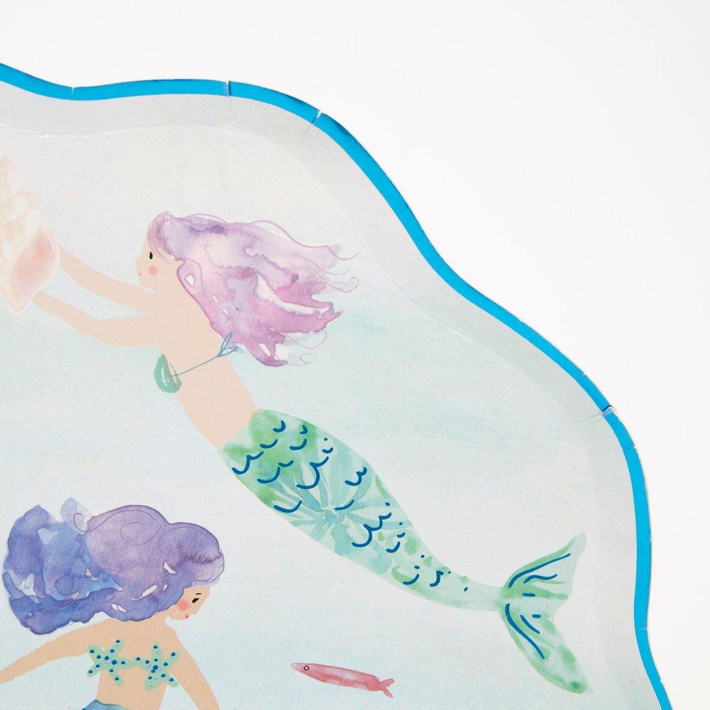 Mermaids Swimming Plates (set of 8)