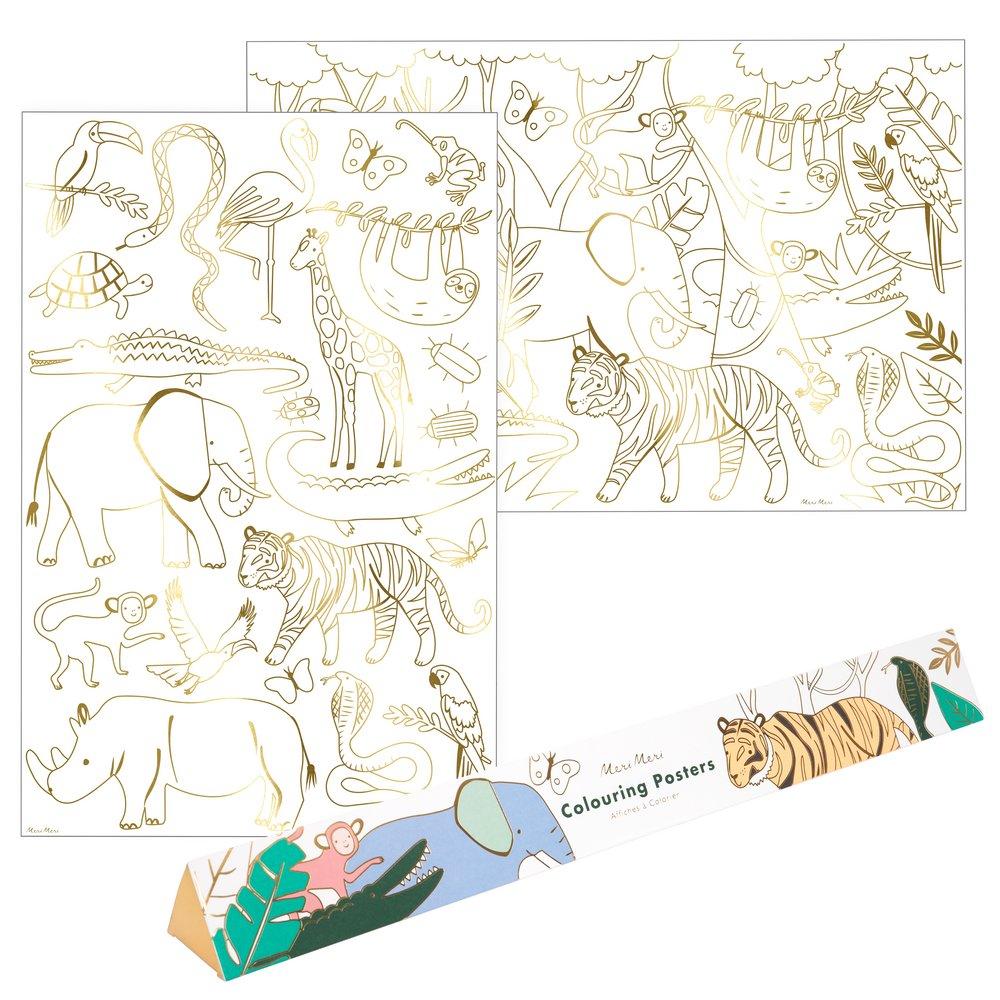 Jungle Colouring Posters (set of 2)