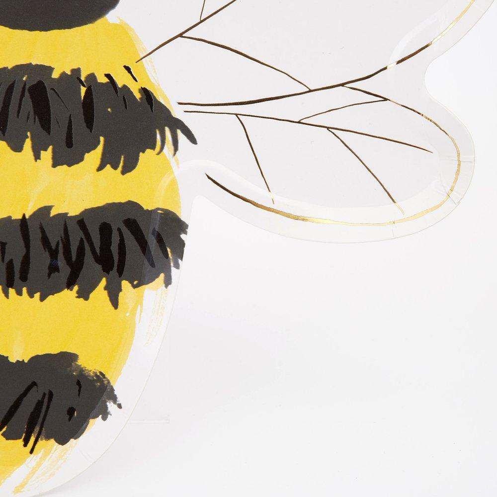 Bee Plates (set of 8)