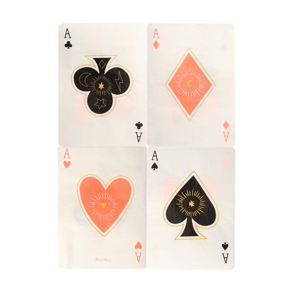 Magic Aces Napkins (set of 16)