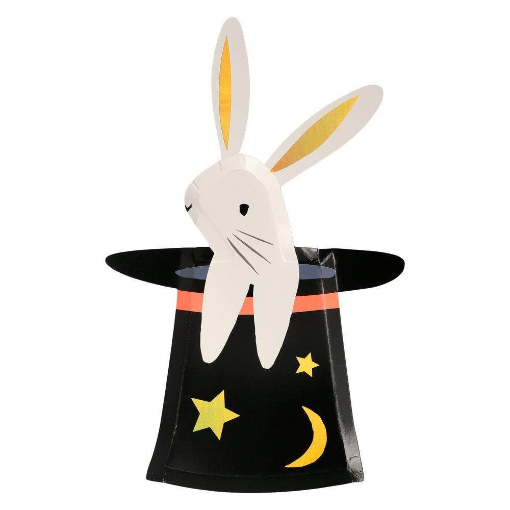 Bunny In Hat Shaped Plates (set of 8)