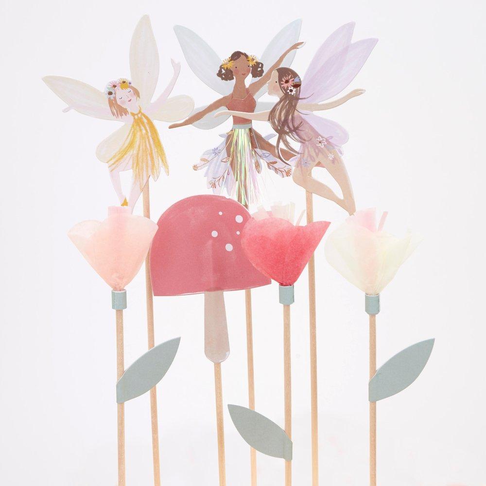 Fairy Cake Toppers (set of 7)