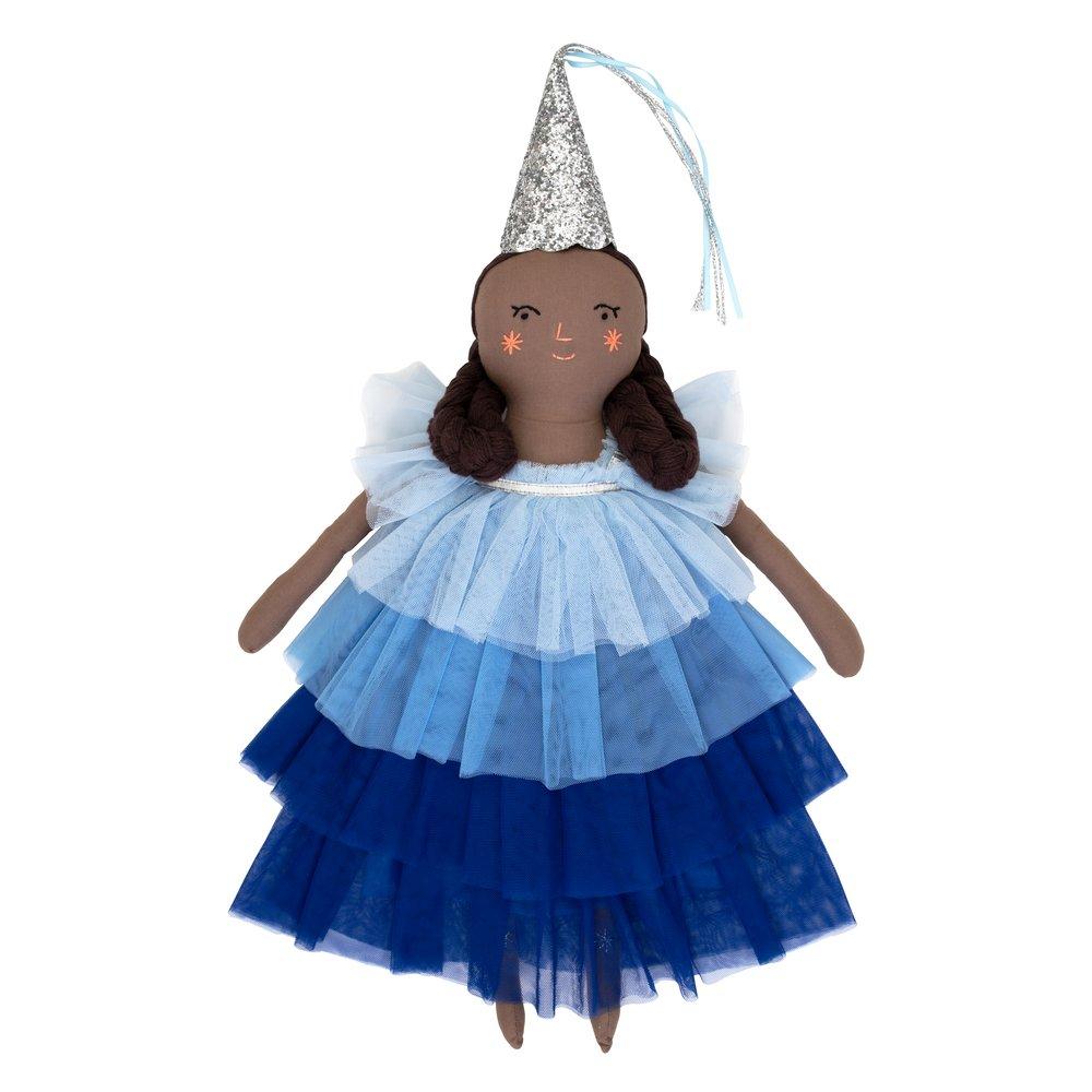 Esme is a beautiful princess toy with a gorgeous tulle dress and silver glitter hat. 