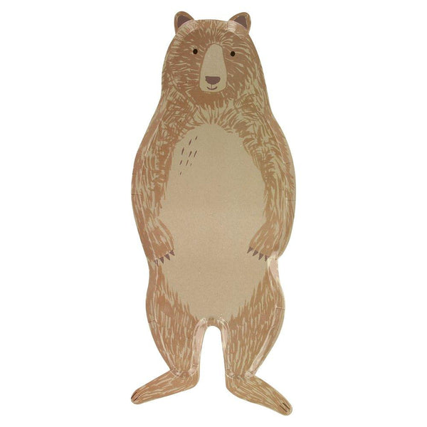 Brown Bear Large Plates (set of 8)