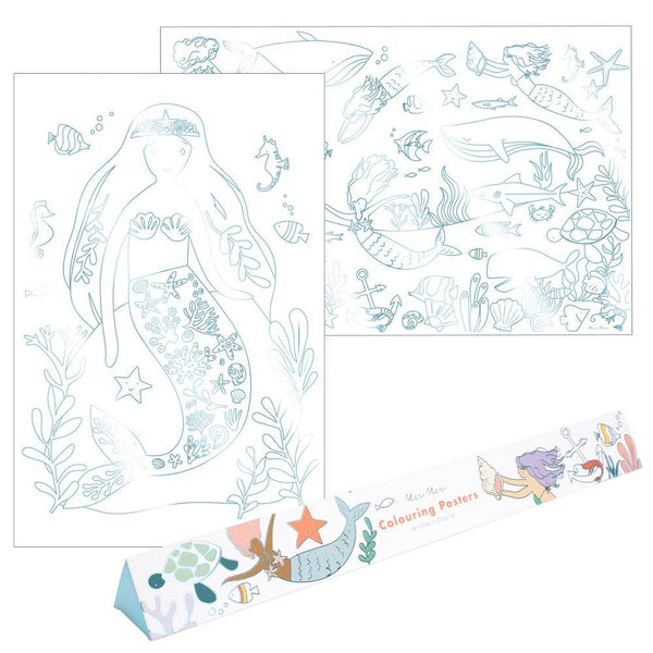 Mermaid Colouring Posters (set of 2)