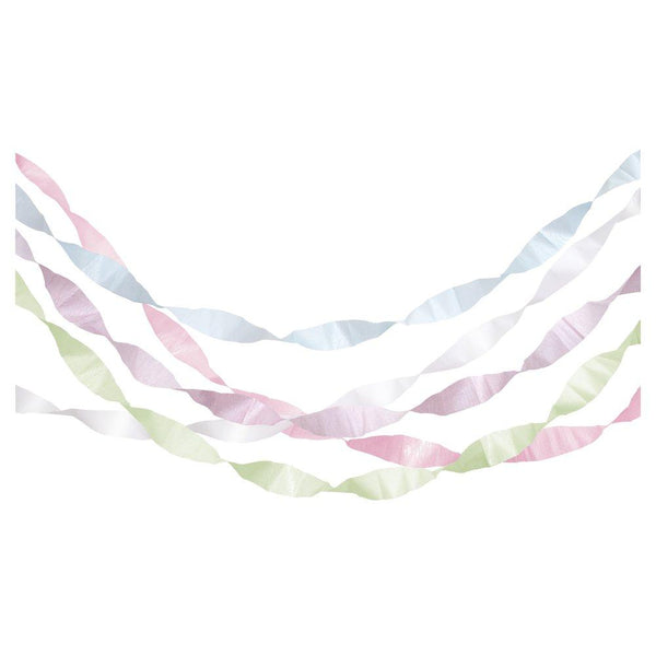 Pastel Crepe Paper Streamers (set of 5)