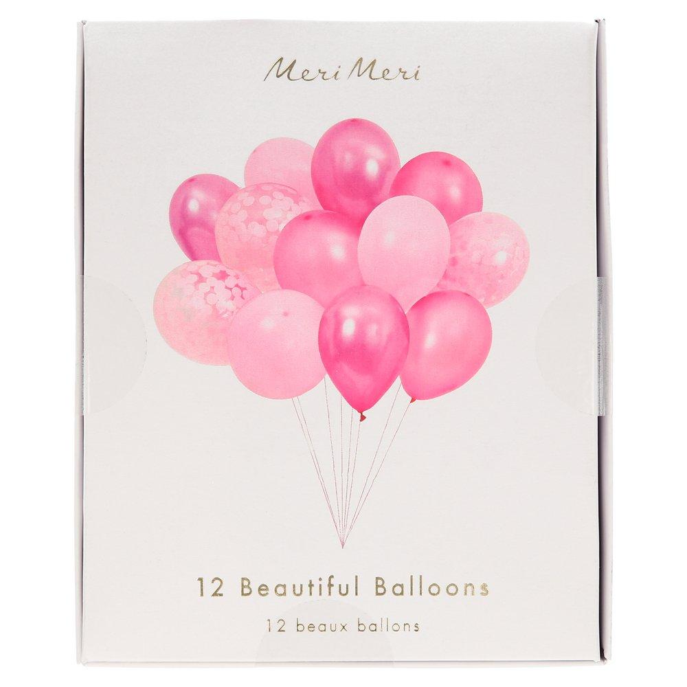 Beautiful Balloons Pink (set of 12)