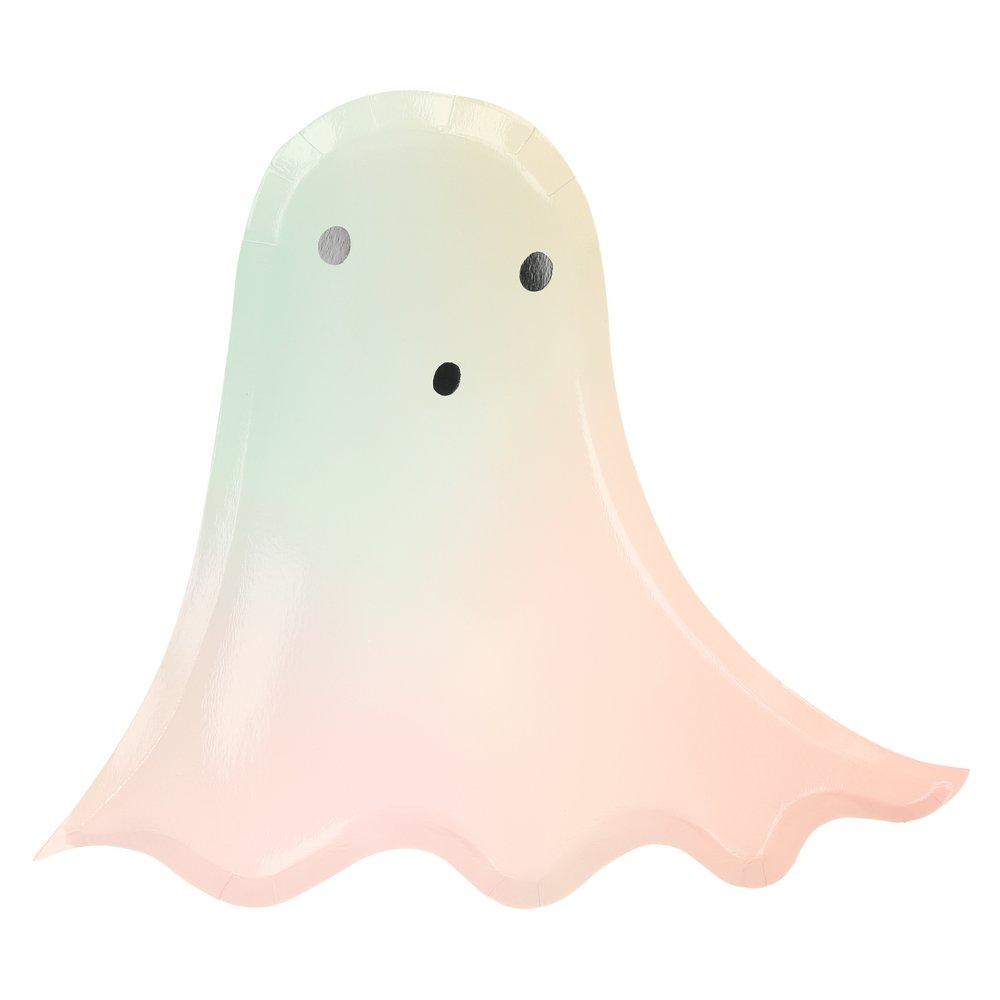 These fabulous ghost Halloween plates, made with ombre colours, will look amazing at your Halloween party. 