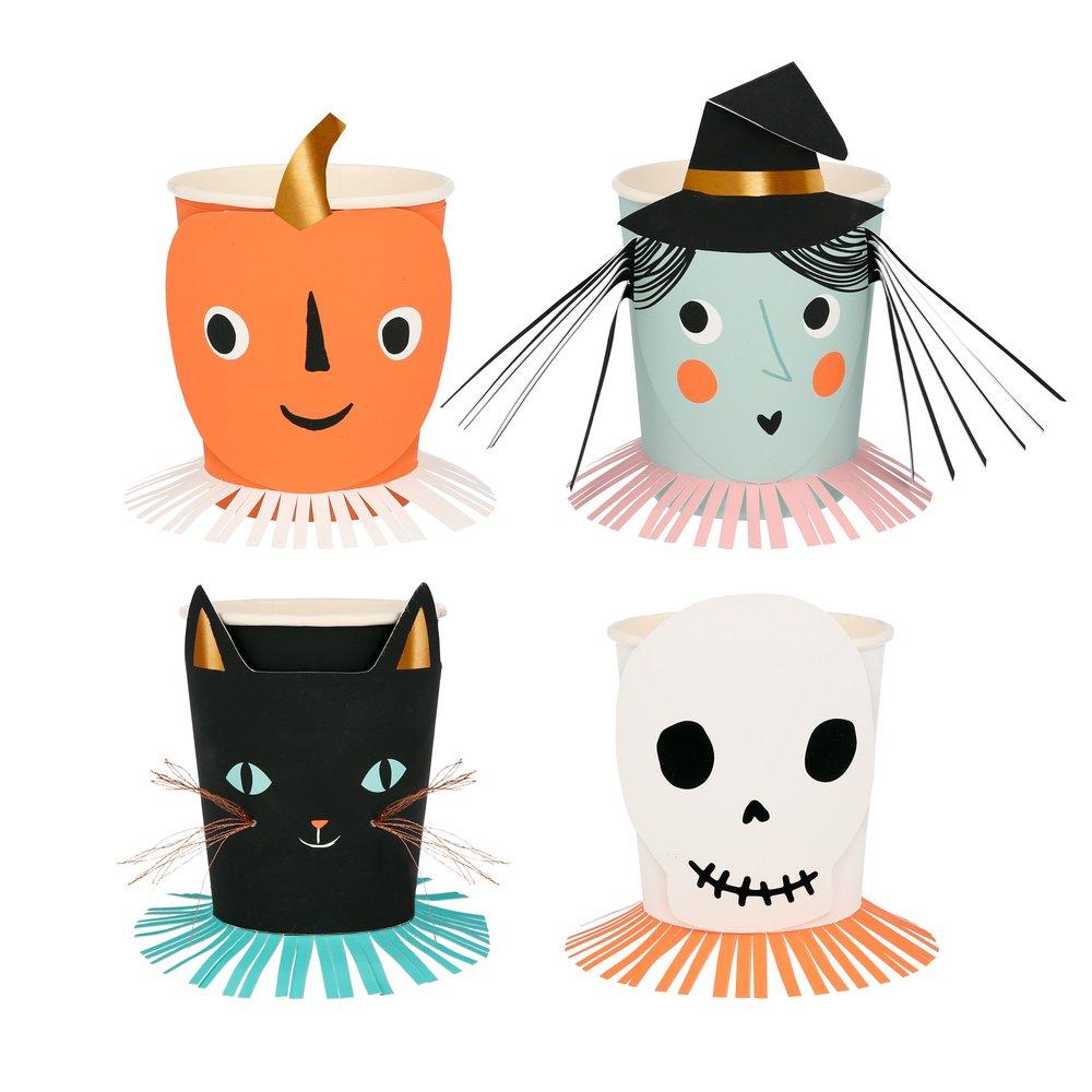 Vintage Halloween Cups (set of 8)