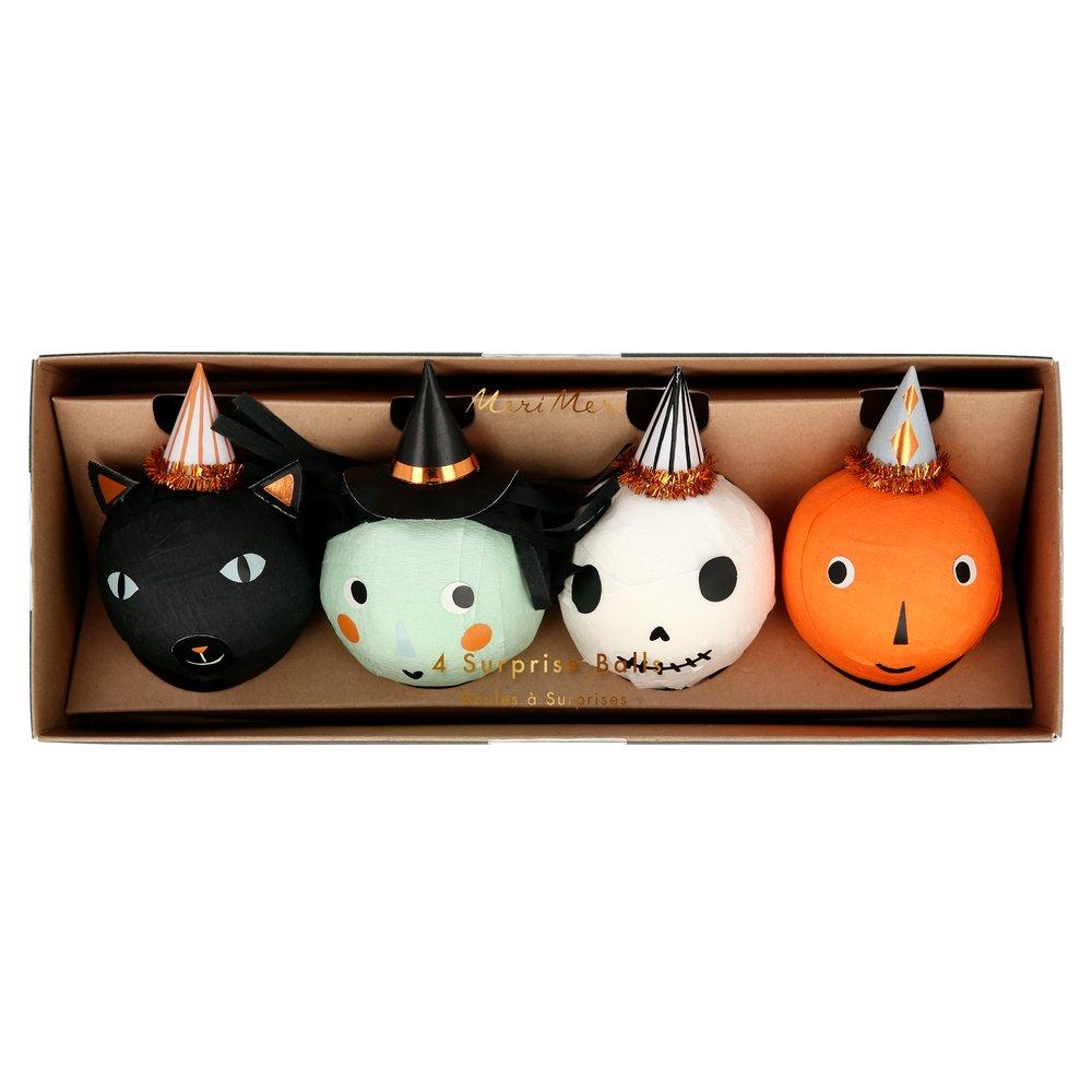 Vintage Halloween Surprise Balls (set of 4)