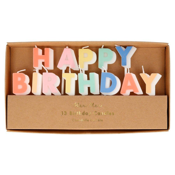 Happy Birthday Candle Set (set of 13)