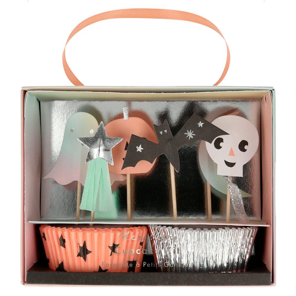 Pastel Halloween Cupcake Kit (set of 24 toppers)